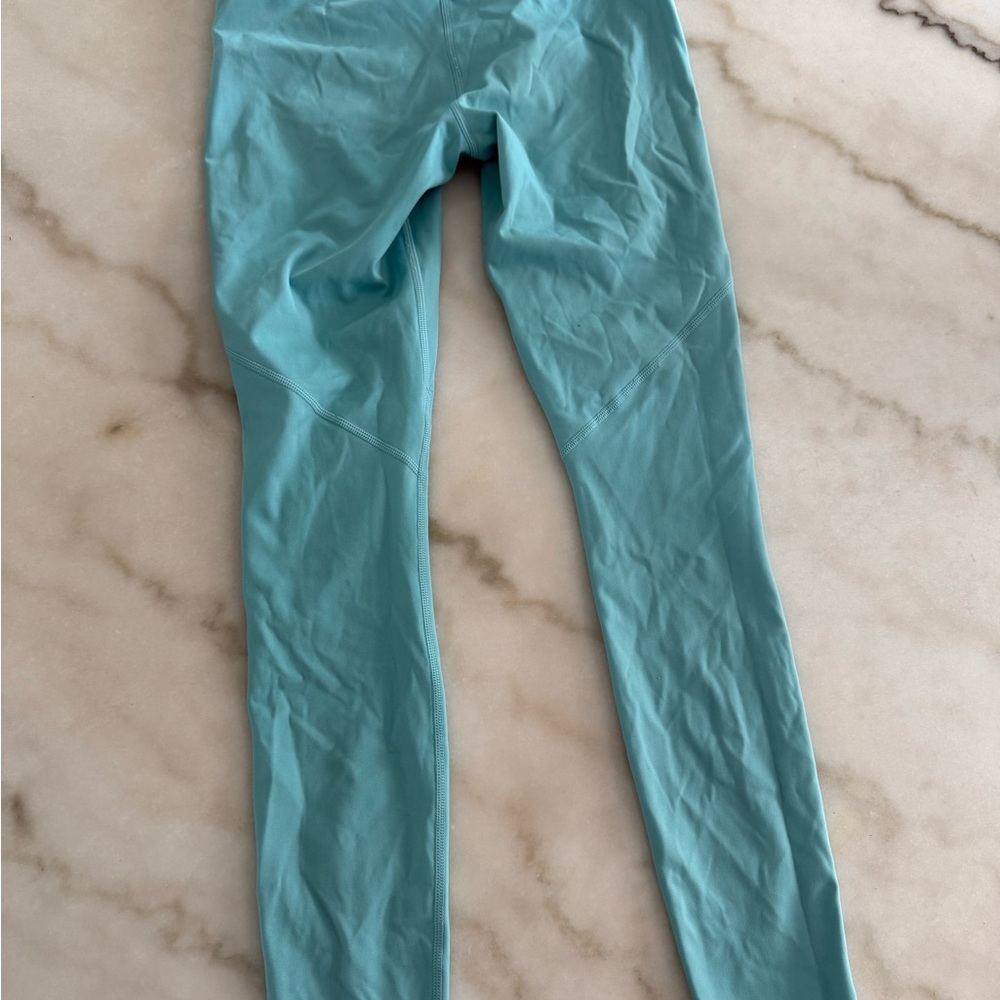Fabletics women small Teal Leggings full length